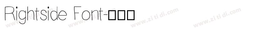 Rightside Font字体转换